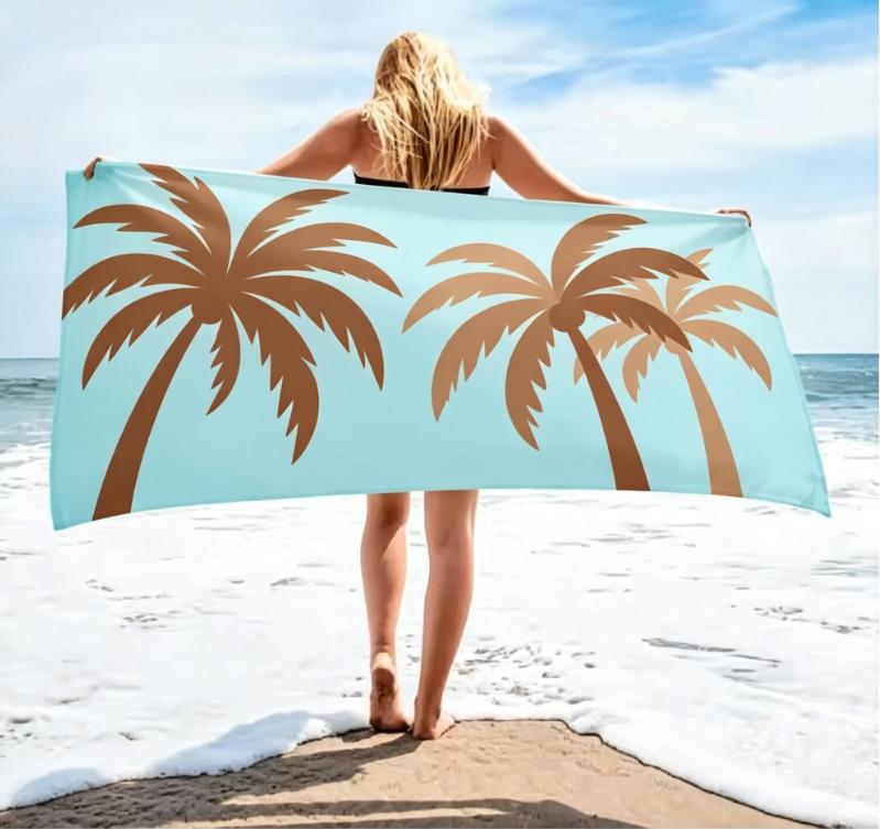 Summer Pineapple Print Beach Towel Large Soft Absorbent Towel Cute Pineapple Pattern Quick-Dry Lightweight Towel for Beach