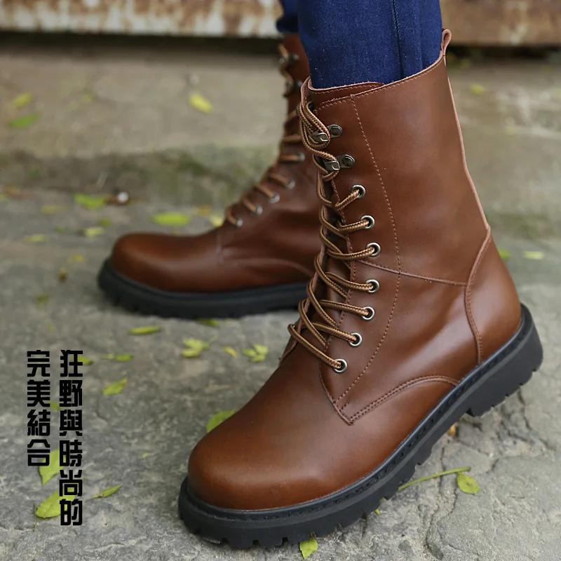 Chaussures de Randonnée Mode Chaussures de Sport Décontractées pour Homme Antidérapantes Montantes Fait Main Chaussures en Cuir Marche Travail Homme 39-48 Zapatos Para Hombre