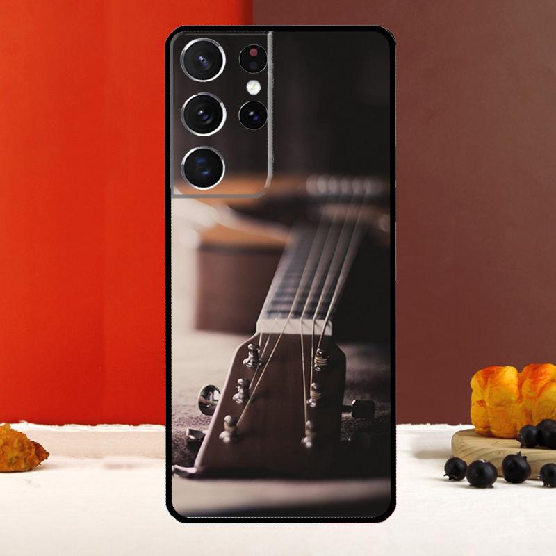 Guitar Music Case For Samsung Galaxy S23 S20 FE S21 FE S22 Ultra S8 S9 S10 Plus Note 10 Note 20 Ultra Cover