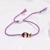 Cartoon Cute Adjustable Braided Colored Rope Drip Glaze Little Fish Pendant Bracelet for Women Friends Jewelry Accessories Gifts