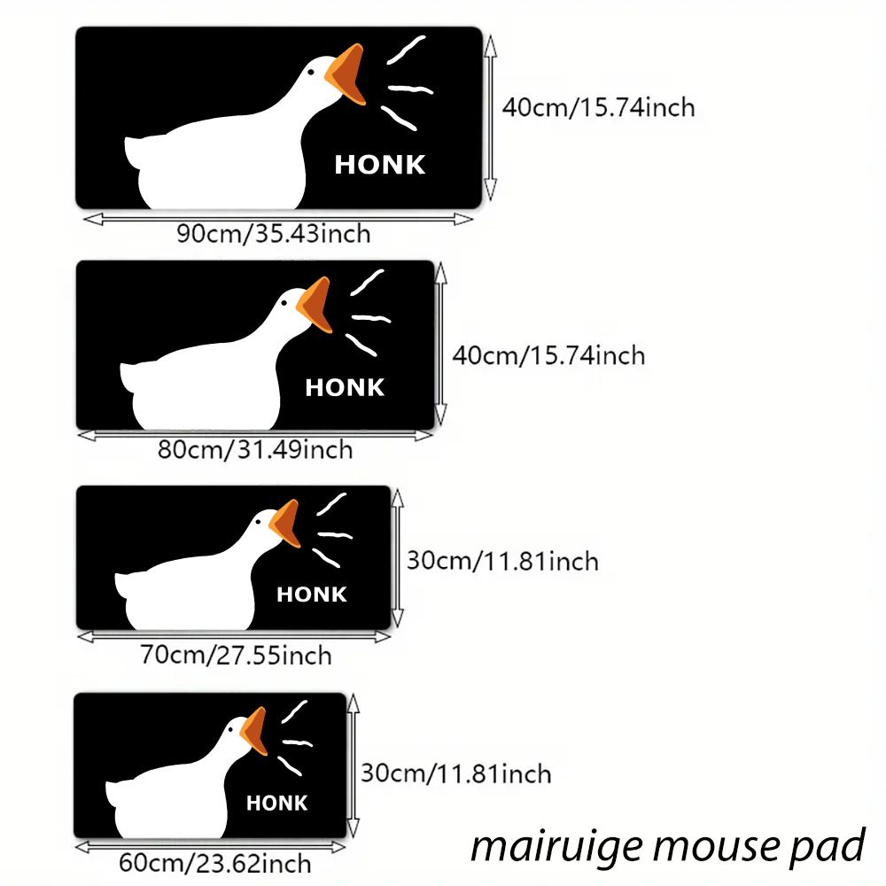Goose Meme Mouse Pad Large Computer Office Game Table Mat XXL Rubber Anti-slip Stitched Edge PC Keyboard Mats Washable Desk Pads