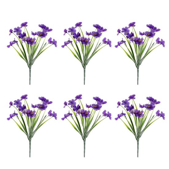 Artificial Flowers Adjustable Height Fade-Resistant Handmade Realistic Silk Petals No Watering Sunlight Floral Display Arrangement