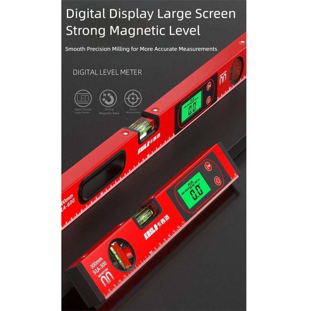 High Precision Angle Finder 0-90° Range Magnetic Level Measuring Ruler  Horizontal Vertical Testing