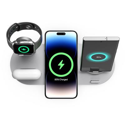 2026 Magnetic 6-in-1 Wireless Charger with 15W Fast Charging for Earbuds Phone Watch-Desktop Charger Station