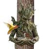 Bird Feeder for Outside Resin Abstract Ornament Outdoor Bird Feeder Food Station for Robins Sparrows Budgies Backyard Balcony