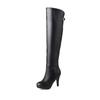 Fashion 2025 Black High Heels Over The Knee Boots Women Platform Thigh High Boots Autumn Winter Long Boots Shoes Sexy White Red 31-46