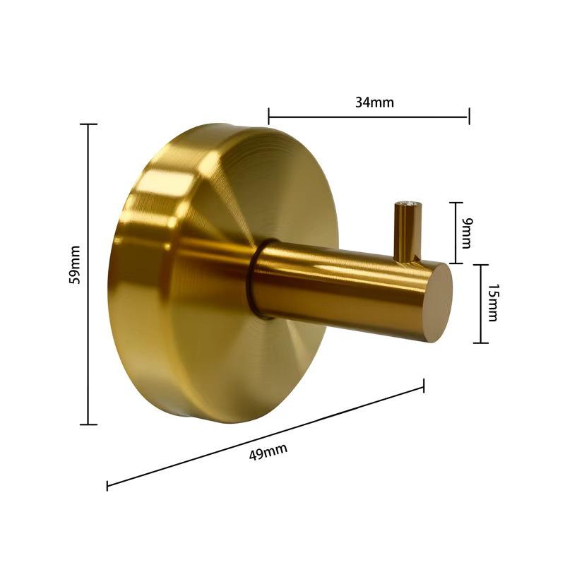 Stainless Steel Traceless Vacuum Suction Cup Hook for Kitchen and Bathroom Towels