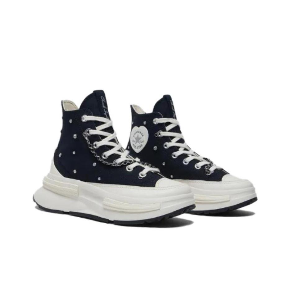 Converse Run Star Legacy CX Comfortable Cushioning High-Top Canvas Shoes Unisex Sneakers Black A10302C