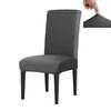 Set of 4 Elastic Chair Cover Dining Room Slipcovers Stretch Solid Removable Seat Protector Furniture Protector Office Home Decor
