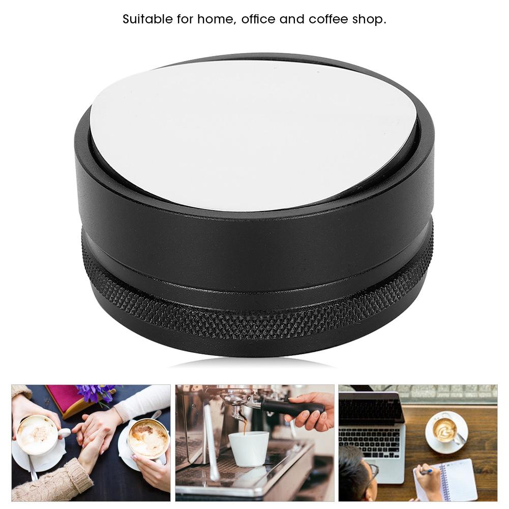 Household Kitchen Reusable Stainless Steel Coffee Tamper Powder Press Hammer 58mm Black