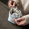 Tea Set Storage Bag Chinese Style Thickened Multi-Functional Teapot Cloth Pouch Protective Portable for Holiday Trips