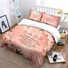 Inspirational Bible Verses Theme Printed Bedding Set Kid'S And Adults' Bedroom Decor, Exquisite Three-Piece Bedding Set Gift