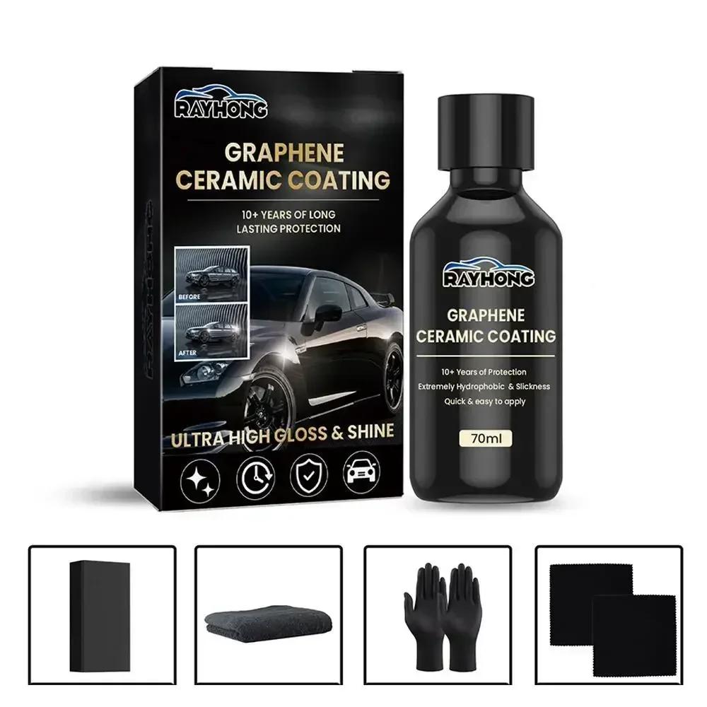 Nano Ceramic Coating Graphene Advanced Technology Super Hydrophobic Maintenance Liquid UV Glow Hydrophobic Paint Protection