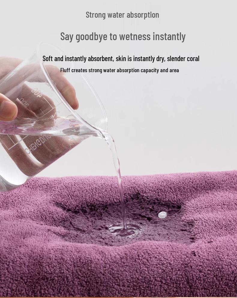 Women's Off-Shoulder Coral Fleece Bathrobe with Star Embroidery