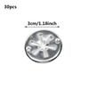 30Pcs Iron Round Car Seat Clamping Plate Washer Cover Mounting Clips Heat Shield Insulation Gasket Pad Fixing Buckle