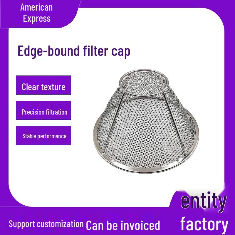 Stainless Steel Anti-Clog Drain Filter Cap with Seamless Edging