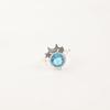 Swiss Blue Topaz Gemstone 925 Sterling Silver Jewelry Handmade Ring Gift For Her RR-67-3