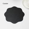 1Pcs Waterproof Non-Slip Kitchen Tableware Pad Flower Shaped Leather Placemats Heat-Resistant Place Mats Christmas Decor
