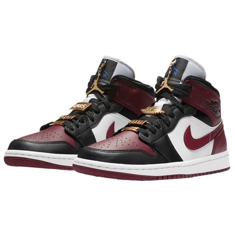 Jordan 1 Mid Se Black Dark Beetroot Women's Jordan CZ4385-016