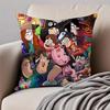 Funny American Cartoon GGravity Fall Cushion Cover Pillowcase Antidustmite Invisible Zipper Short Plush Sofa Cushion