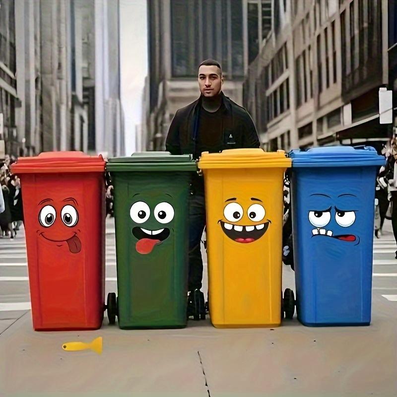 4pcs Cartoon Face Self-adhesive PVC Stickers,expression Stickers,glossy Glitter Decorations for home,Christmas Party Decorations