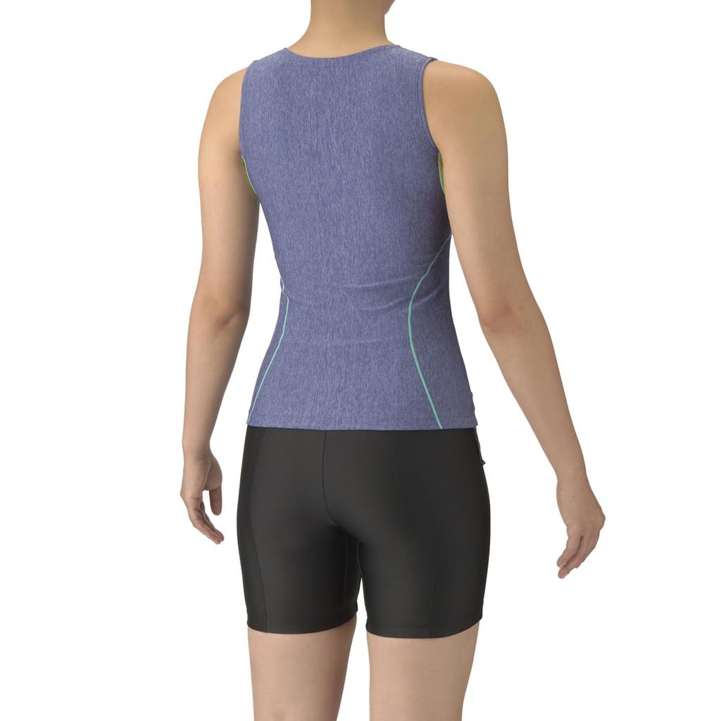 Swimsuit Fitness Separates Mid Insert Blue x Emerald M [Arena] (Cover Back, Leg, Pad) Women's (BLEM)