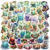 Micro World Graffiti Stickers In 50 Cups Personalized Decorative Guitar Notebook Suitcase DIY Waterproof