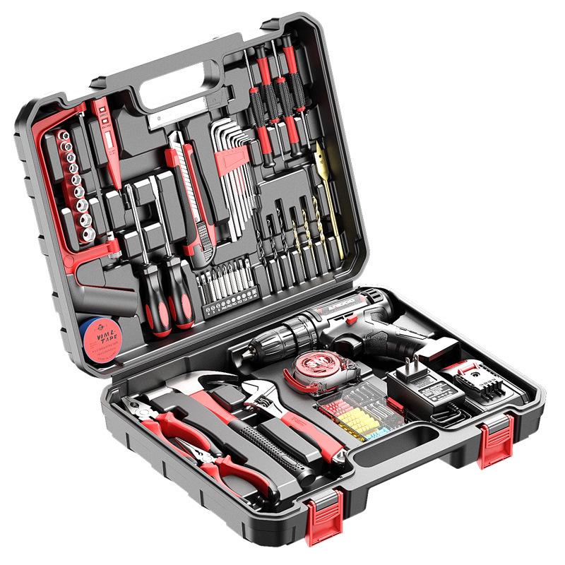 Aierdun Cordless High-Power Drill & Electric Screwdriver Set with Rechargeable Lithium Battery