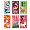 6Pcs/Set Paper Chinese New Year Red Envelope Traditional Money Envelope Red Pocket  Spring Festival