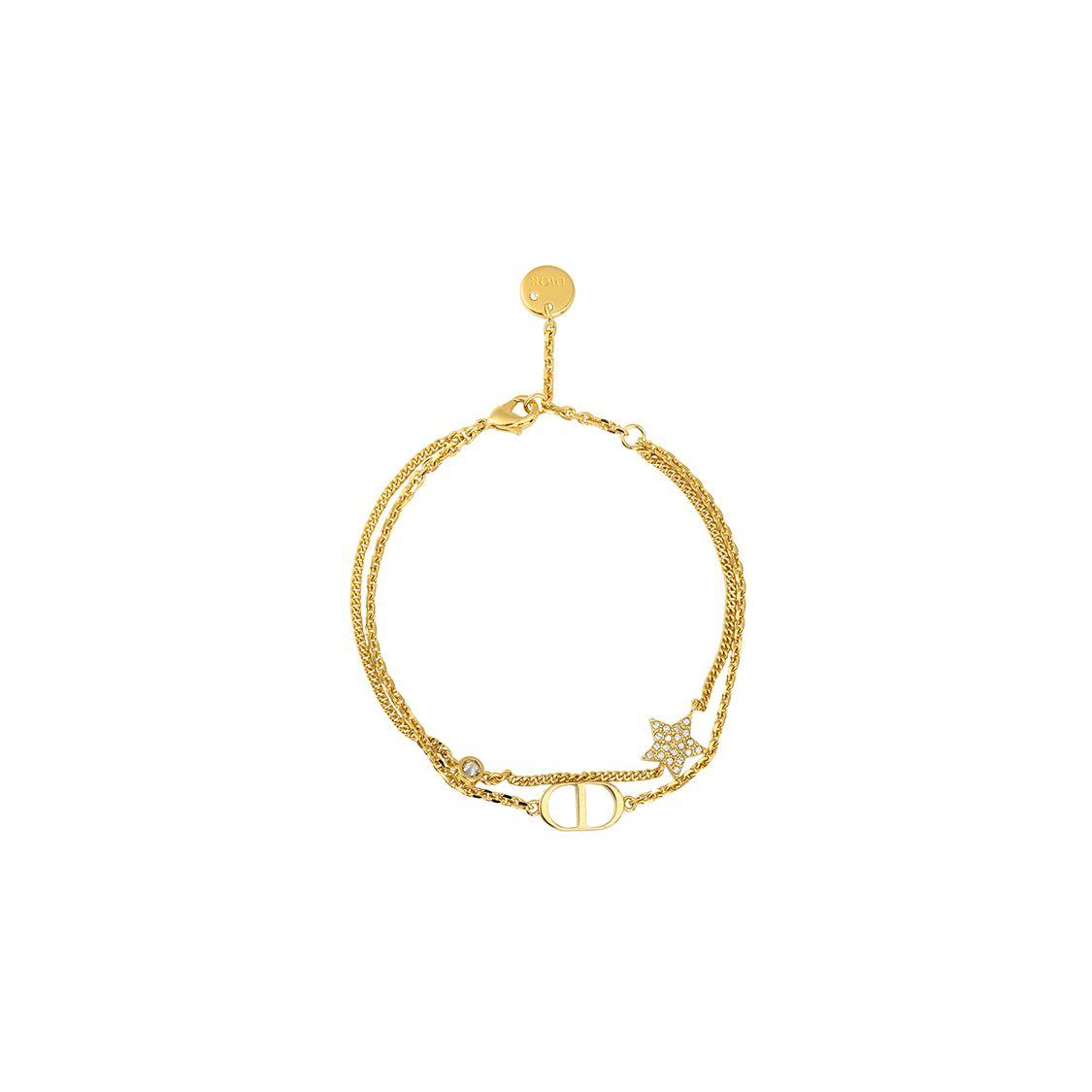 

Dior CD Double Chain Star Bracelet Women Bracelet Gold B1133PMTCY-D301 Basic Packaging-Dust Bag+Box