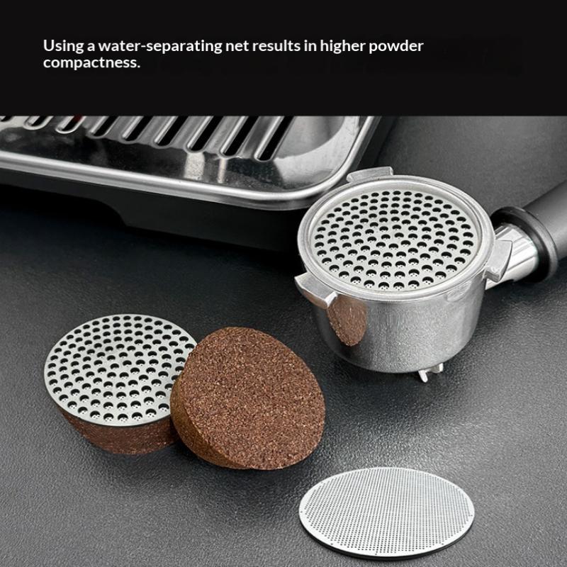 51/53/58Mm Reusable Coffee Puck Screen 316 Stainless Steel Double Layer Coffee Filter Fine Mesh Professional Espresso Accessory