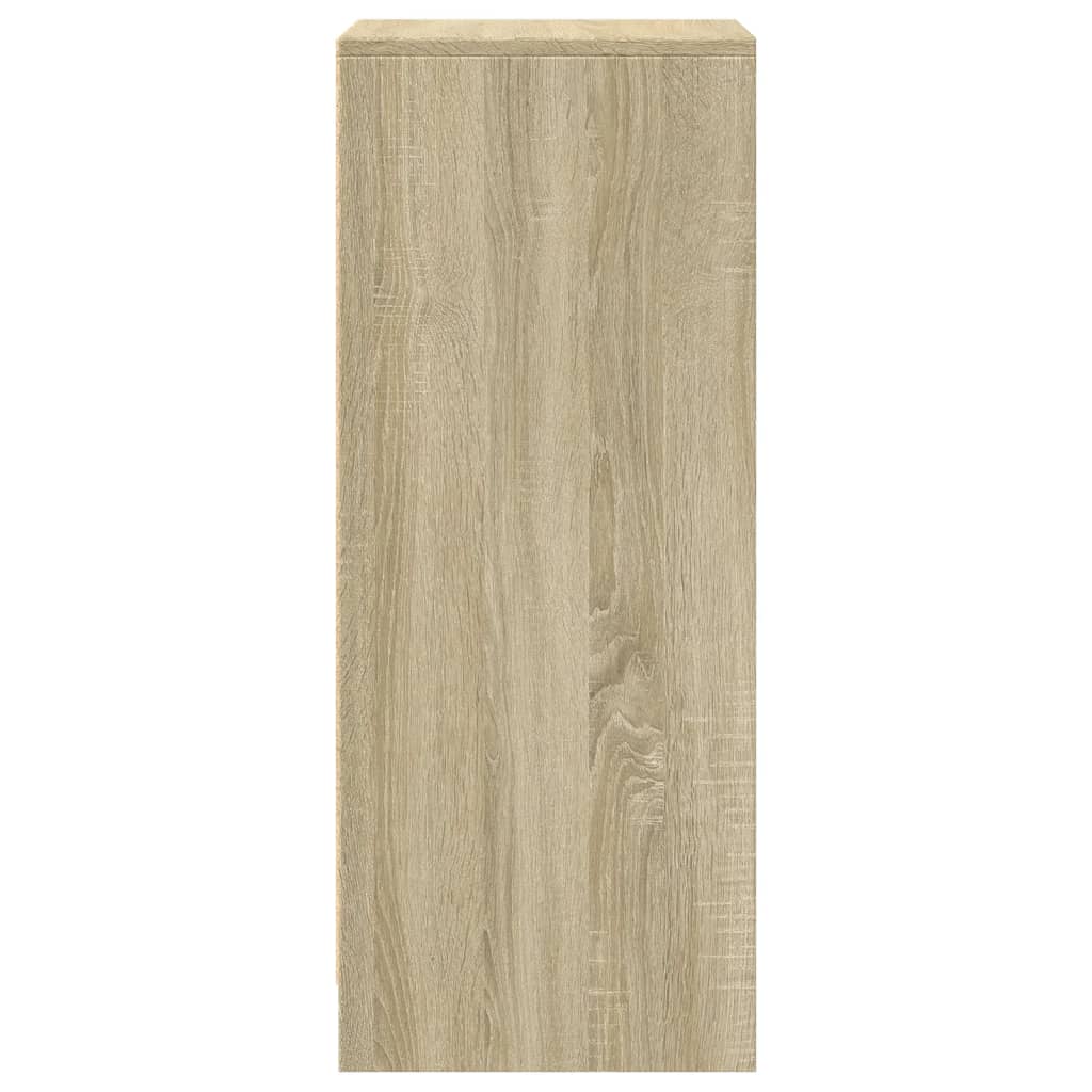 LED Sideboard in Sonoma Oak Finish 42.5 x 34 x 85 cm Particleboard