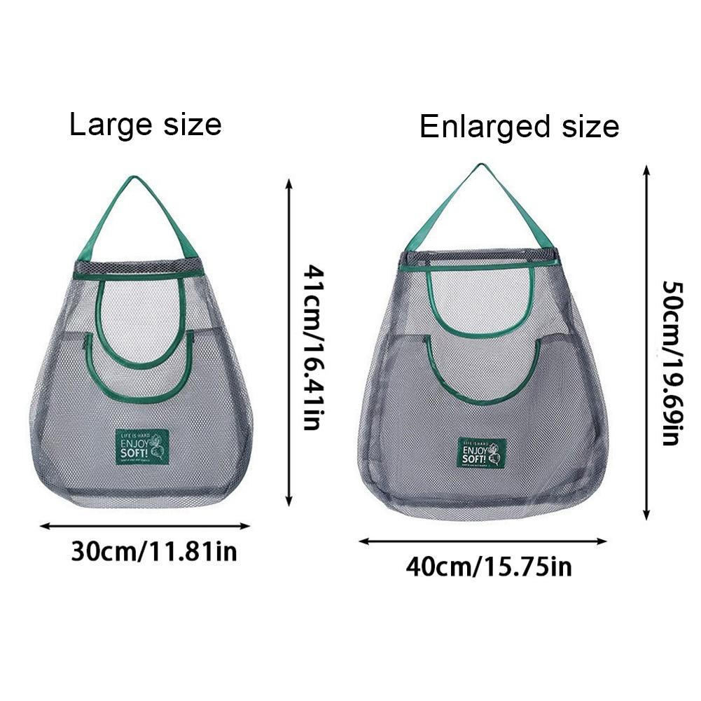 2025 Reusable Storage Bags Kitchen Hanging Mesh Bag Home Fruit And Vegetable Storage Net Bag For Ginger Garlic Potatoes Onions