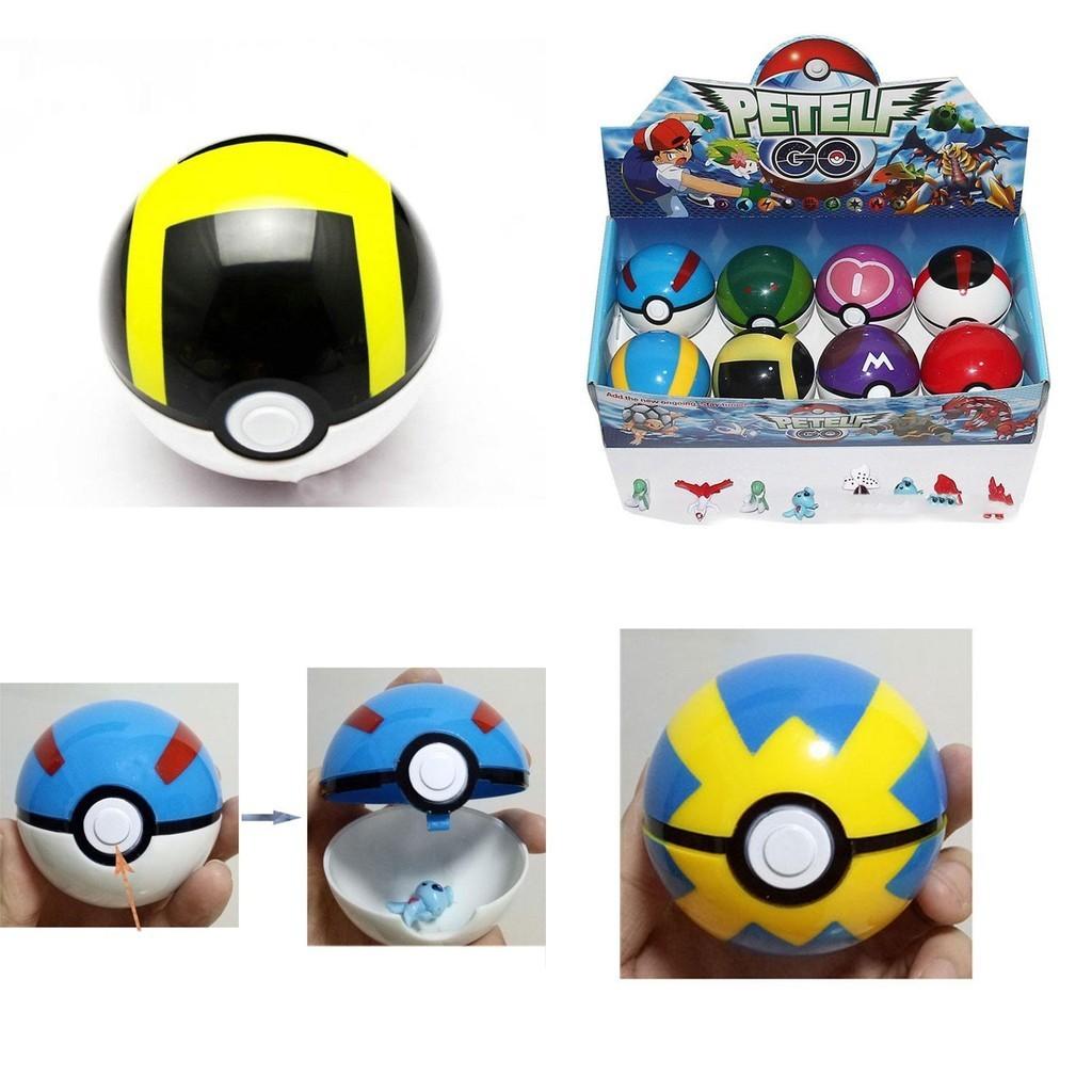 Kapesní monstrum Míčová hračka Průměr 7 cm Materiál ABS Sada 8 figurek Pokemon