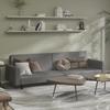 Vidaxl 2-Seater Sofa, Grey, Faux Leather