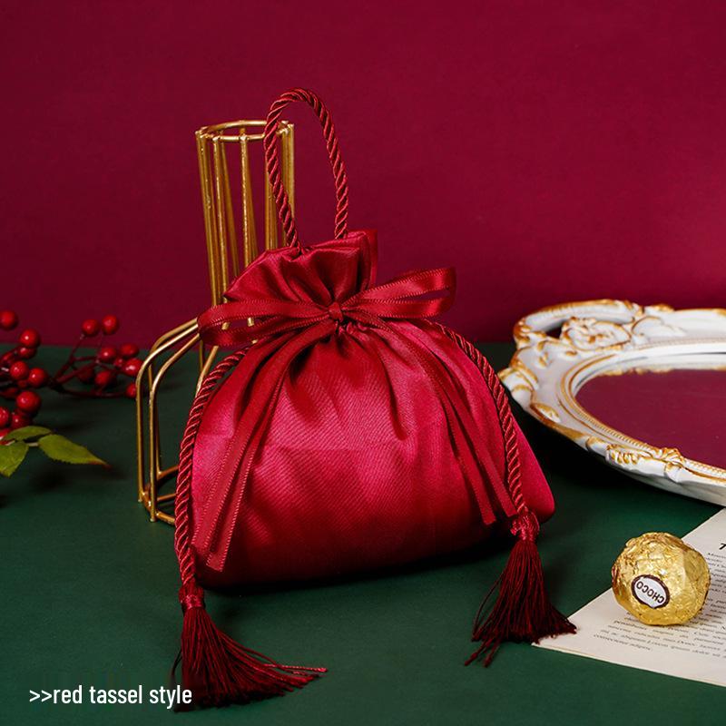 Elegant Wedding Candy Gift Handbag: High-End Handheld Sugar Box