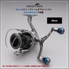 HEIGHTEN Angelrolle Luftfahrtkompatibel mit Shimano und Daiwa Spinnrolle Arch Aurora V4.0 80/98mm Griff, Aluminium, Rollen, (Gunmetal, V4.0-98mm) (HT00802)