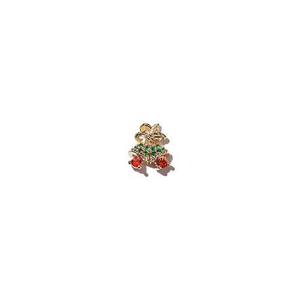 Tree 3D Nail Jewelry Snowflake Nail Rhinestones Christmas Nail Decorations Christmas Nail Drills