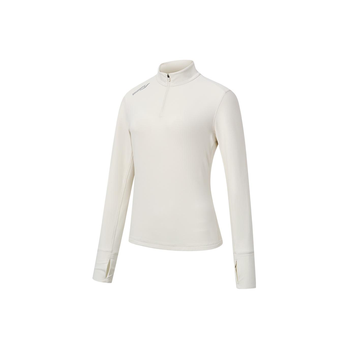 

SAUCONY Душа Бинчжоу Серия Воротник-стойка Модный пуловер Футболка с длинным рукавом Унисекс Топы SA1250SW91T-WT002 L