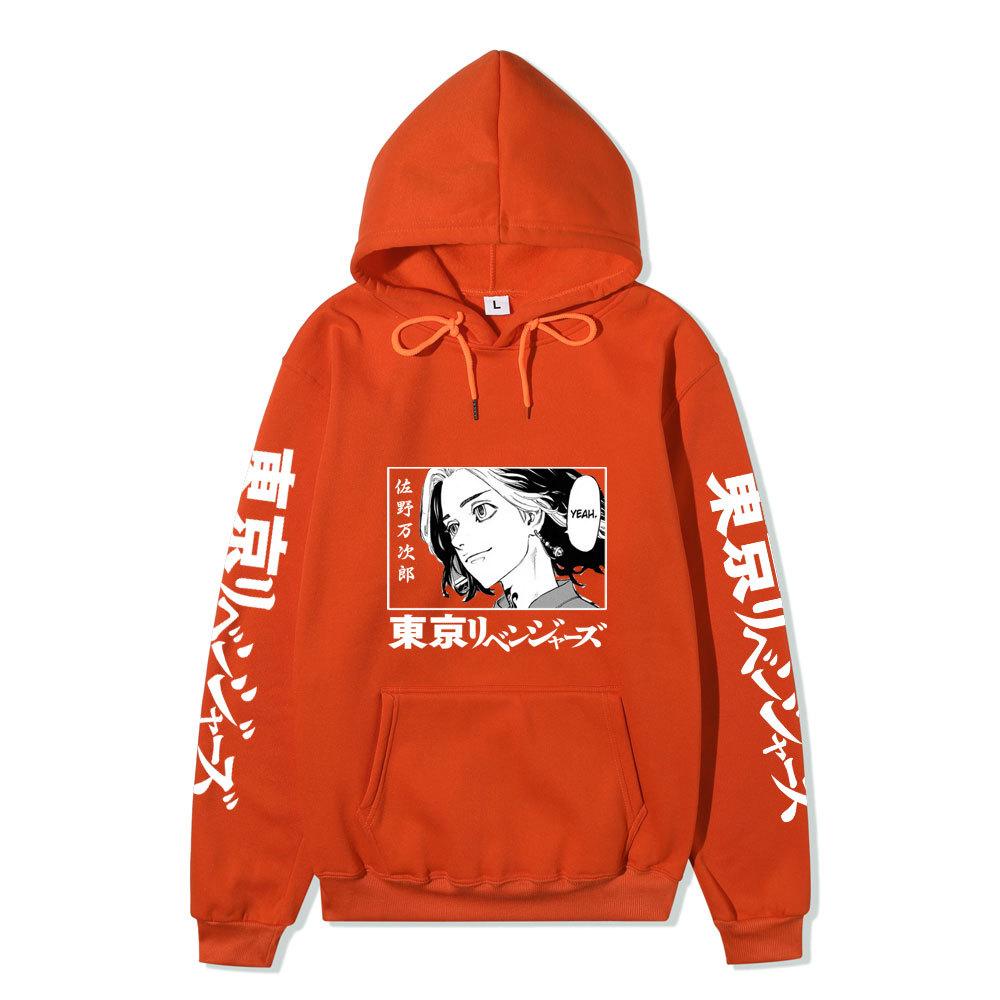 Tokyo Revengers Mikey Manjiro Sano Unisex Fleece Hoodie Autumn Winter Anime Print Long Sleeve Casual Pullover Sweatshirt