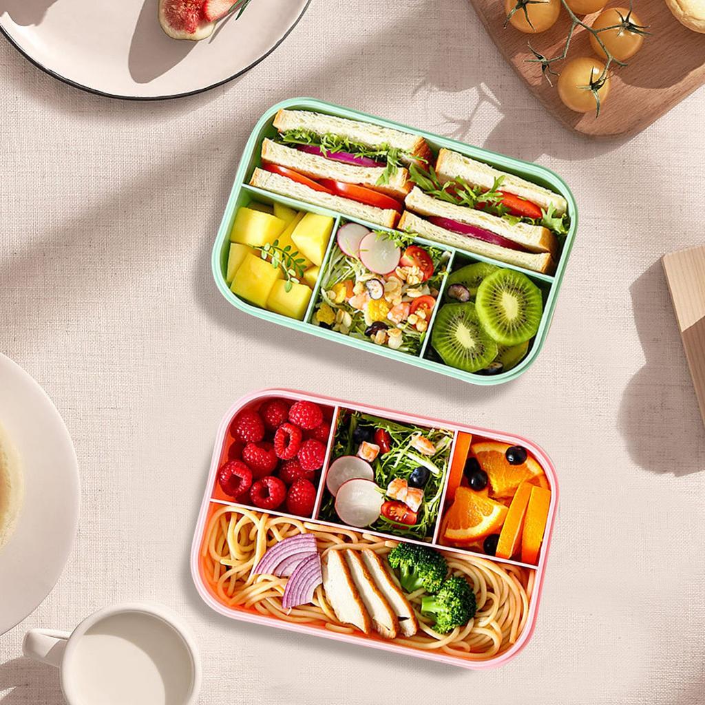 Bento Box Kids Lunch Box Large Bento Leak Proof With Food Storage Container With Cutlery For Kids Back To School