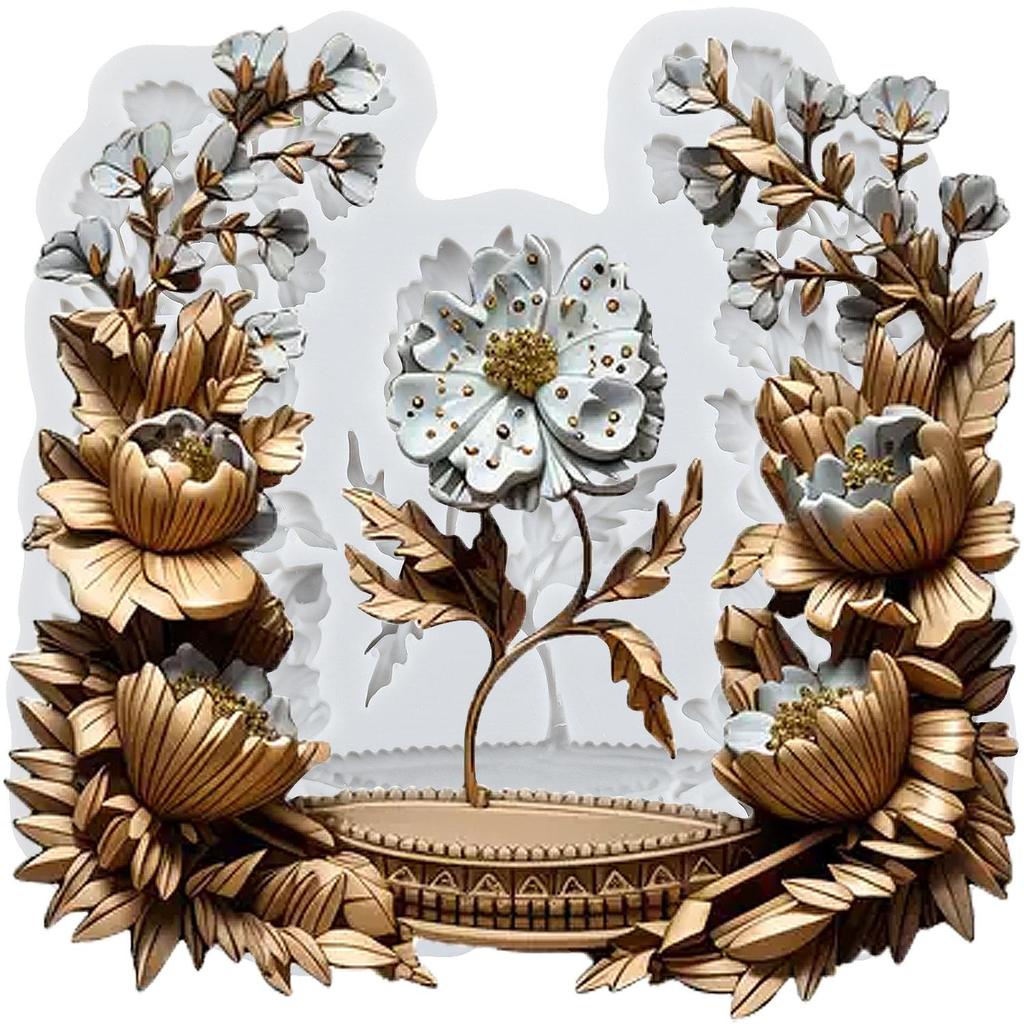 Bird Sunflower Silicone Mold Leaf Flower Vase Snail Fondant Molds Cake Decorating Tools Cupcake Topper Candy Resin Clay Chocolate Gumpaste Mold