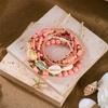 Boho Reisperlen Seestern Anhänger Armbänder Für Frauen Sommer Ozean Strand Muschel Charme Mehrschichtiges Armband Set