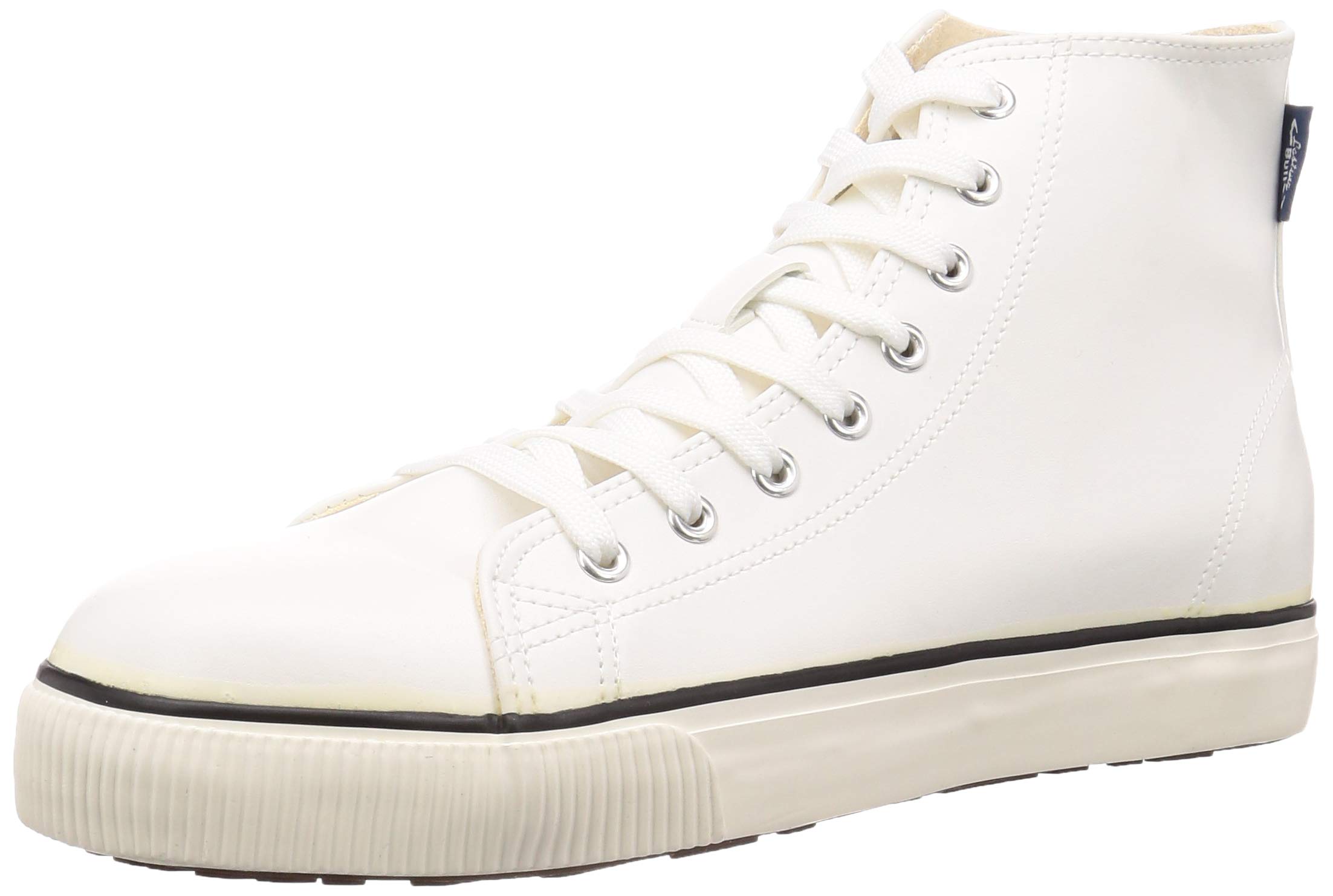 

Fukuyama Rubber LBS-803 Men s Casual Sneakers with Steel Toe Cap and Slip-Resistant Sole, High-Visibility, Lasting Bull, White, Size 25cm, 2E