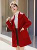 Elegante e grazioso cappotto corto in lana da donna per autunno e inverno, vestibilità perfetta e look di alta qualità