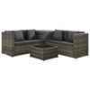 Day and Night - Day and Night 4-piece Garden Sofa Set and Gray Synthetic Rattan Cushions