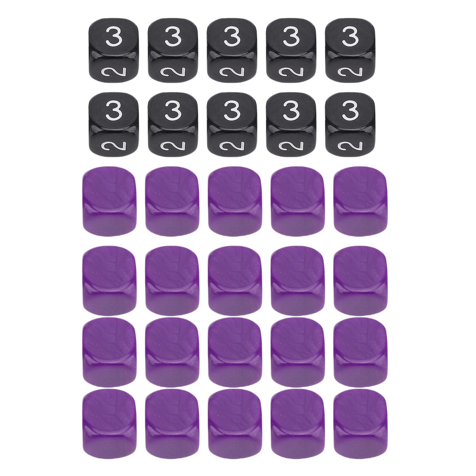 30 pièces Jeux Dés Multifonction Plastique Math Math Math Dés pour Divertissement