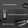 2 IN 1 Wine Decanter Mini Wine Filter Air Intake Bottle Pourer Aerator Fast Decanter Stainless Steel Kitchen Gadgets Universal Portable
