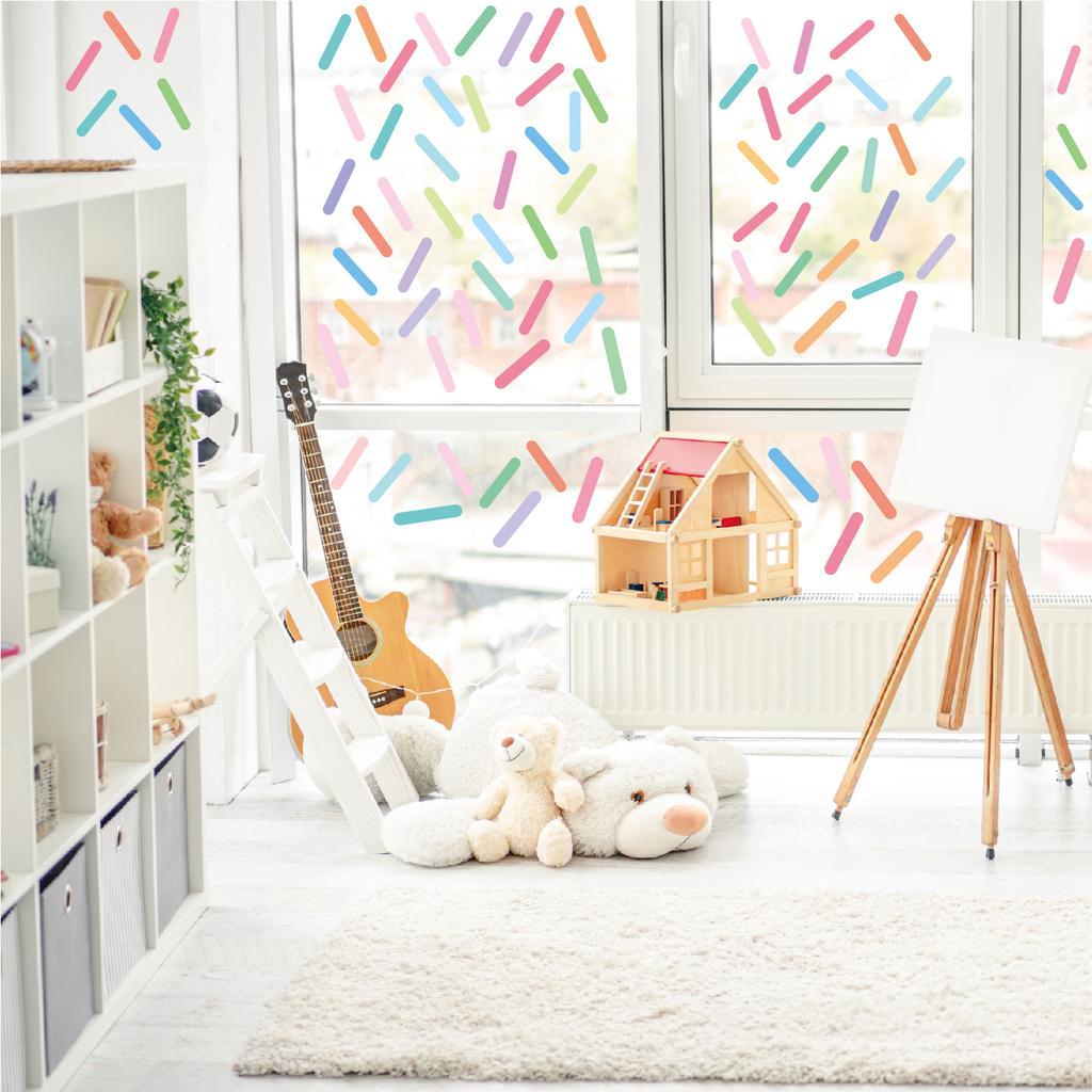 Self-adhesive wall stickers color confetti boho bedroom background wall kindergarten cartoon children's room wall stickers