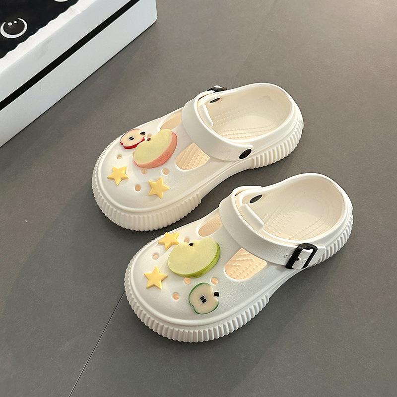 

Cute cartoon slippers sandals soft and lightweight go out casual hole shoes summer 2025 new Mary Jane shoes 40-41